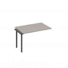 Секция стола 120 на металлокаркасе QUATTRO мокко премиум / металлокаркас антрацит А4 А4 023-1 МП