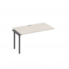 Секция рабочей станции 140 на каркасе QUATTRO дуб / металлокаркас антрацит А4 А4 024-1 ДШ