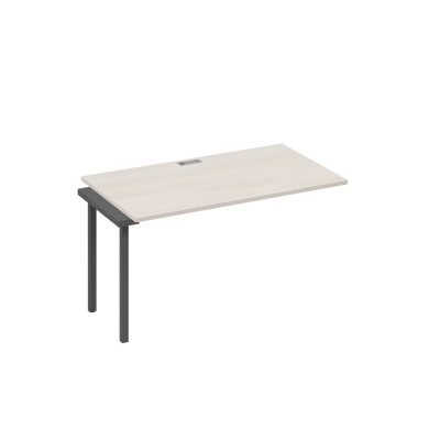 Секция рабочей станции 140 на каркасе QUATTRO дуб / металлокаркас антрацит А4 А4 024-1 ДШ