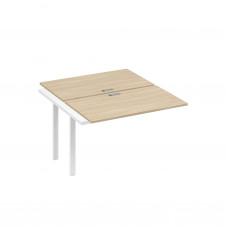 Секция станции на металлокаркасе TRE 2х120 дуб скандинавский / металлокаркас белый А4 Б3 173-1 ДК