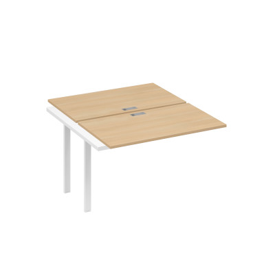 Секция станции на металлокаркасе TRE 2х120 натуральный дуб / металлокаркас белый А4 Б3 173-1 НД