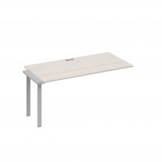 Секция стола 160 с опорами UNO для рабочей станции дуб / металлокаркас серый А4 С1 025-1 ДШ