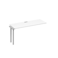Секция стола 160 рабочей станции опоры QUATTRO белый премиум / металлокаркас серый А4 С4 005-1 БП