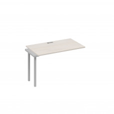 Секция стола 120 офисной станции на каркасе QUATTRO дуб / металлокаркас серый А4 С4 013-1 ДШ