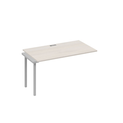 Секция 140х80 рабочей станции на каркасе DUE дуб / металлокаркас серый А4 С2 024-1 ДШ