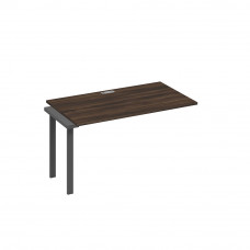 Секция стола 140 для рабочей станции с опорами UNO дуб ристретто/ металлокаркас антрацит А4 А1 024-1 ДР