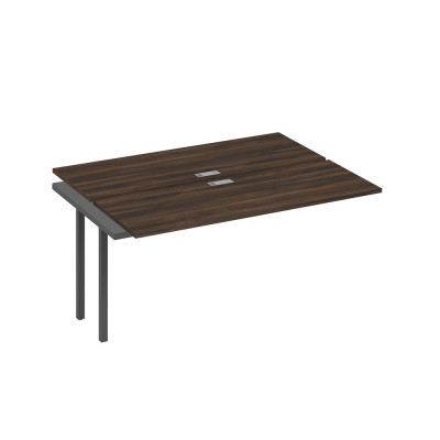 Секция рабочей станции на опорах DUE 2х160 дуб ристретто/ металлокаркас антрацит А4 А2 172-1 ДР