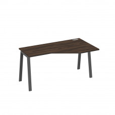 Стол правый "Техно" на каркасе TRE эргономичный дуб ристретто/ металлокаркас антрацит А4 А3 056 ДР