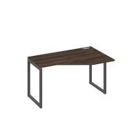 Стол правый "Техно" эргономичный металлокаркас QUATTRO дуб ристретто/ металлокаркас антрацит А4 А4 054 ДР