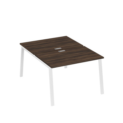 Станция (2х120) рабочая с металлокаркасом TRE дуб ристретто/ металлокаркас белый А4 Б3 176 ДР