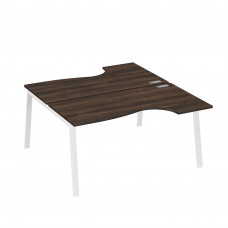 Рабочая станция опоры TRE (2х160) столы Классика дуб ристретто/ металлокаркас белый А4 Б3 185 ДР