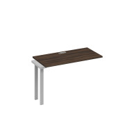 Секция стола 120 рабочей станции на каркасе UNO дуб ристретто/ металлокаркас серый А4 С1 003-1 ДР