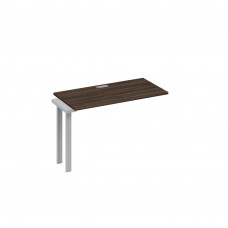 Секция стола 120 рабочей станции на каркасе UNO дуб ристретто/ металлокаркас серый А4 С1 003-1 ДР