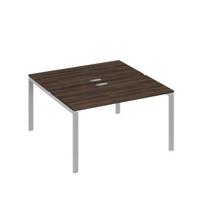 Рабочая станция на металлокаркасе UNO (2х140) дуб ристретто/ металлокаркас серый А4 С1 174 ДР