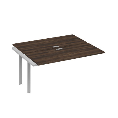 Секция стола 2х160 рабочей станции на каркасе UNO дуб ристретто/ металлокаркас серый А4 С1 175-1 ДР