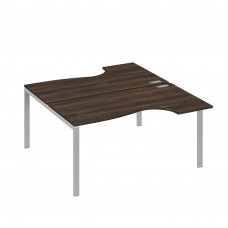 Станция на каркасе UNO (2х160) столы Классика дуб ристретто/ металлокаркас серый А4 С1 185 ДР