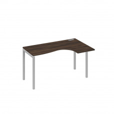 Стол правый "Классика" на металлокаркасе DUE эргономичный дуб ристретто/ металлокаркас серый А4 С2 034 ДР