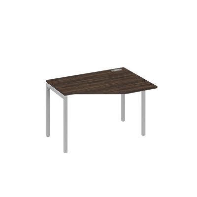 Стол правый "Техно" эргономичный на металлокаркасе DUE дуб ристретто/ металлокаркас серый А4 С2 052 ДР