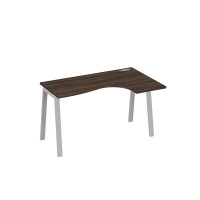 Стол эргономичный на металлокаркасе TRE правый "Классика" дуб ристретто/ металлокаркас серый А4 С3 034 ДР