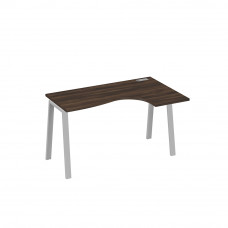 Стол эргономичный на металлокаркасе TRE правый "Классика" дуб ристретто/ металлокаркас серый А4 С3 034 ДР