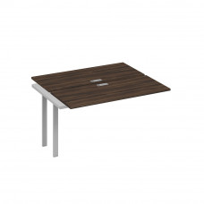 Секция рабочей станции 2х140 с металлокаркасом TRE дуб ристретто/ металлокаркас серый А4 С3 171-1 ДР