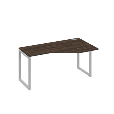 Стол "Техно" металлокаркас QUATTRO эргономичный правый дуб ристретто/ металлокаркас серый А4 С4 056 ДР