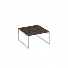Переговорный стол 140 на металлокаркасе QUATTRO дуб ристретто/ металлокаркас серый А4 С4 135 ДР