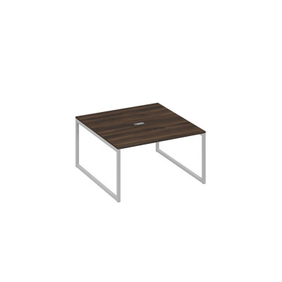 Переговорный стол 140 на металлокаркасе QUATTRO дуб ристретто/ металлокаркас серый А4 С4 135 ДР