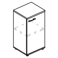 Шкаф низкий узкий закрытый (топ ДСП) мокко премиум / мокко премиум МР 9453 МП/МП/МП