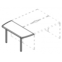 Брифинг-приставка боковая на опоре ML вяз либерти / вяз либерти МР А2 077 ВЛ