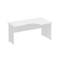 Стол эргономичный правый белый премиум К.123 БП