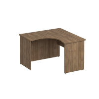 Стол эргономичный левый дуб шамони темный К.136 ШТ