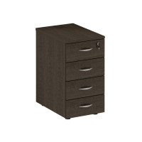 Тумба приставная для компактных столов 4-ящичная с замком венге темный ФР 207 ВТ