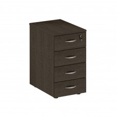 Тумба приставная для компактных столов 4-ящичная с замком венге темный ФР 207 ВТ