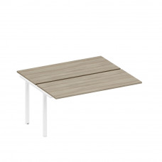 Секция стола рабочей станции на металлокаркасе вяз либерти/ белый гладкий А1 БГ 175.1-1 ВЛ