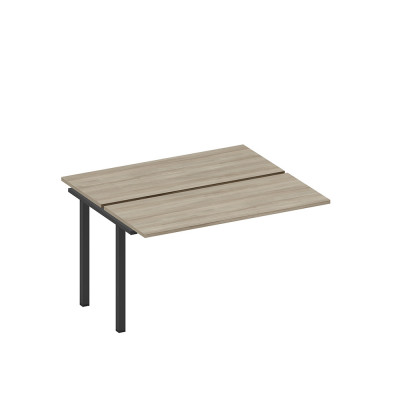 Секция стола рабочей станции на металлокаркасе вяз либерти/ черный гладкий А1 ЧР 171.1-1 ВЛ