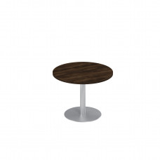 Стол для переговоров круглый на опоре-колонне дуб ристретто В 323 ДР