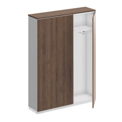 Шкаф для одежды трехстворчатый дуб гладстоун / белый премиум / дуб гладстоун СИ 309 ДГ БП ДГ