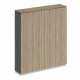 Шкаф для документов закрытый дуб гладстоун светлый / антрацит премиум / дуб гладстоун светлый СИ 313 ДС АР ДС