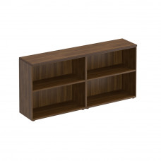 Стеллаж низкий 4-створчатый с топом (без дверей) орех тоскана МК 751-1 ОТ