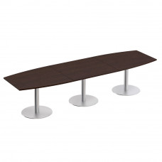 Стол для переговоров на опорах-колоннах венге тёмный МЕ 144 ВТ