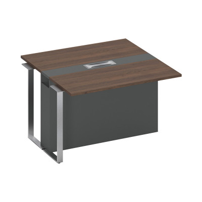 Секция стола для переговоров промежуточная дуб гладстоун / антрацит / антрацит СП 108 ДГ АР АР ХР