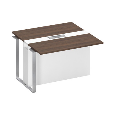 Секция стола для переговоров промежуточная дуб гладстоун / белый премиум / белый премиум СП 108 ДГ БП БП ХР