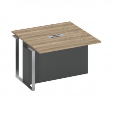 Секция стола для переговоров промежуточная дуб гладстоун светлый / дуб гладстоун светлый / антрацит СП 109 ДС ДС АР ХР