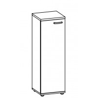 Шкаф средний узкий закрытый антрацит премиум / дуб шамони А4 9464 АР/ДШ