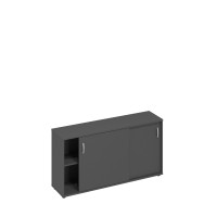 Шкаф-купе низкий (для 2-х столов 70) антрацит премиум А4 303 АР