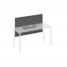 Экран настольный фронтальный большой для стола 140 с кабель-каналом антрацит премиум / металлокаркас антрацит А4 А 837 АР