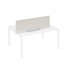 Экран настольный фронтальный для стола 160 с двумя кабель-каналами дуб / металлокаркас серый А4 С 848 ДШ