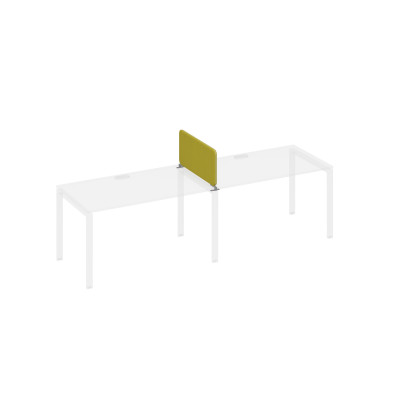 Экран промежуточный тканевый с наполнителем и кронштейнами фисташковый / металлокаркас антрацит А4 А 873 LN17