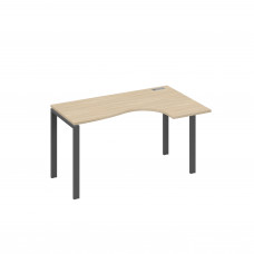 Стол правый "Классика" эргономичный на металлокаркасе UNO дуб скандинавский / металлокаркас антрацит А4 А1 034 ДК